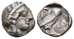ATTIKA, Athen, Tetradrachme (16,61 g), ca. 454-404 v. Chr. Av. ...
