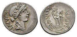 MÜNZEN RÖMISCHE REPUBLIK, Mn. Acilius Glabrio, Denar (3,97g), 49 v ...