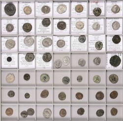 RÖMER, großer BEBA-Kasten mit Münzen der römischen Kaiserzeit mit ...