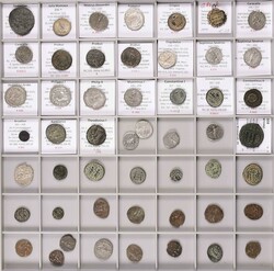 RÖMER, großer BEBA-Kasten mit Münzen der römischen Kaiserzeit mit ...