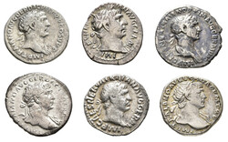Kleines Personenlot Trajan (98-117) zu sechs Denaren und einem ...