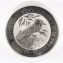 10 Dollars, Silber, 1992, Kookaburra, 10 Oz, KM 161, lt. angelaufen, ...