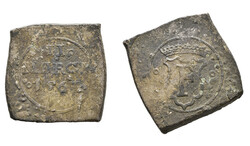 Klippe zu 2 Mark, 1563, Frederik II., Kopenhagen, Hede 13, etw. ...