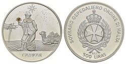 500 Liras / maltesischer Scudo, o.J., Caspar aus der Serie "Knights ...