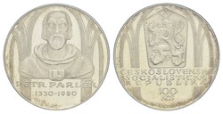 100 Korun, 1980, Petr Parler, KM 100, in Original Kapsel, nicht ...