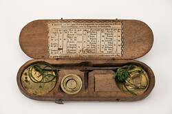 Frankreich, Paris. Münzwaage o.J., 1. Hälfte des 18. Jh.. ovaler ...