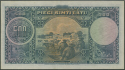 Lettland, Latvijas Banka Naudas Zime, 500 Latu 1929, Ser. A069, 632, ...