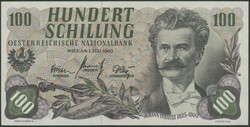 Österreich, 100 Schilling 1.7.1960, Abstand zum Datum weit, Richter ...