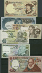Portugal, Banco de Portugal, Lot 6 St.: 1966-1979; 500 Escudos25.1 ...