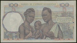 Französisch-Westafrika, Banque de l'Afrique Occidentale, 100 ...