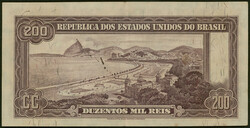 Brasilien, Republik, 200 Mil Reis o.D. (1936) E. 17A, Druck Waterlow ...