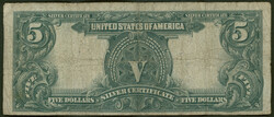 USA, 5 Dollars 1899, Silber-Zertifikat, Indianer Häuptling "Die ...