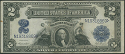 USA, Silver Certificates, 2 Dollars 1899, Ser. N19318869, Sign. ...