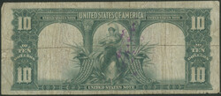 USA, Legal Tender, 10 Dollars 1901, "Byson", roter Siegel, Ser. Nr. ...