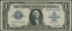 USA, Silver Certifikates, 1 Dollar 1923, Ser.Nr. A19838339B, Sign. ...