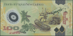 Papua-Neuguinea, 100 Kina (20)07, Polymer Ser. AD schwarz, Sign. ...
