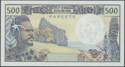 Tahiti 2x500 Francs 1985 (ND) Papeete. Ser. D4 und S3. Pick 25d, ...