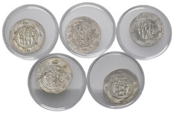 Lot zu fünf 1/2 Drachmen der abbasidischen Gouverneure von ...