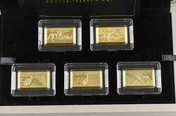 5x 10 Dollars Münzbarren, Gold, 2025, Premium Size Goldbar Set - ...