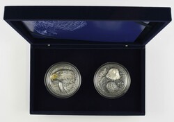Set zu 2x 5.000 Francs, 2020, Adler, High Relief, je 5 oz Silber, in ...