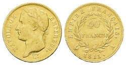 40 Francs, Gold, 1811, A, Napoleon I., Fr. 505, Gad. 1084, Kratzer, ...