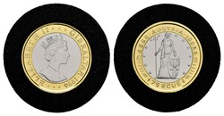 Gibraltar, 75 Ecu, Bimetall, 1996, 1000 Jahre Österreich, 3,89g Gold ...