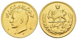 5 Pahlevi, Gold, 1339 AH (1960-1961), Mohammed Riza Pahlevi, Fr. 99, ...