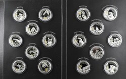 Set zu 16x 20 Francs, 2020, Mysterious Rhodium - Desert Life, je 1 oz ...