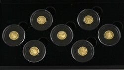 Set zu 7x 100 Francs, 2024, Call of the Wild, je 0,5g Gold, im ...
