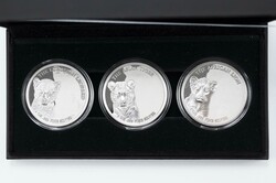 3x 500 Francs, 2024, Wildcats, je 1 oz Silber, im Originaletui mit ...