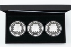 3x 500 Francs, 2024, Wildcats, je 1 oz Silber, im Originaletui mit ...