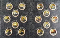 16x 2 Dollars, 2020, Mysterious Rhodium - Desert Life, je 1 oz Silber ...