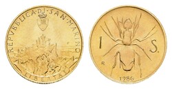1 Scudo, Gold, 1986, R, 3,39g, KM 198, Fb. 39, st. ...