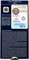 2 Euro, 2004, Borghesi, im Originalfolder, dieser mit Beschädigungen ...