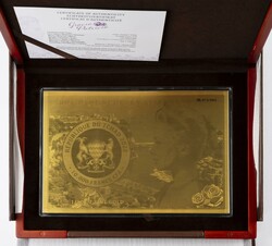 10.000 Francs, Gold, 2022, Gracia Patricia, großformatige Banknote ...