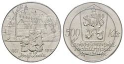 500 Korun, 1987, 100. Geburtstag von Josef Lada, Schön 131, KM 136, ...
