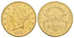 20 Dollars, Gold, 1878, San Francisco, Fr. 178, kleine Kratzer, ...