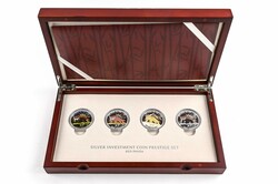 TSCHAD, 4 x 5000 Francs, 2023, Red Panda, je 1 oz, im Silver ...