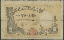 Italien, Deutsche Besetzung II. WK, schönes Lot 6 St.: 100 Lire 21 ...