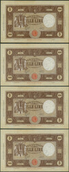 Italien, Königreich, Banca D´Italia: 4x 1000 Lire o. D (11.11.1944) ...