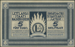 Lettland, 5 Rubel o. D (1919), Pick 3, I-/ auncAutomatically ...