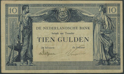 Niederlande, Nederlandsche Bank, 10 Gulden 7.7.1921, Ser. AP05344. ...