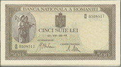 Rumänien, Nationalbank, Bündel mit 73x 500 Lei 22.7.1941, WZ BNR, ...