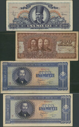 Rumänien, Republica Populara Romana, Lot 4 St.: 500 Lei 15.10.1949 ...