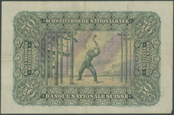 Schweiz, 50 Franken 1.4.1924, Typ Holzfäller, P- 34a, ...