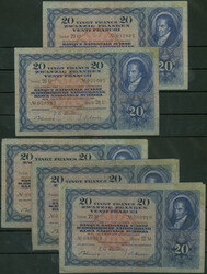 Schweiz, Schweizerische Nationalbank, Lot von 16 St.: 20 Franken ...