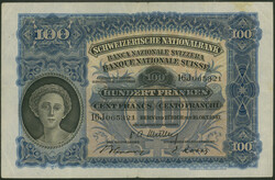 Schweiz, Schweizerische Nationalbank, 100 Franken 16.10.1947, Sign. ...