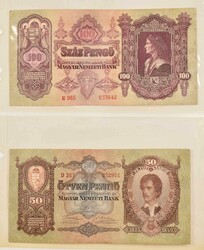 Ungarn, National Bank, Lot von Korona, Pengö, Forint, 19 Banknoten ...