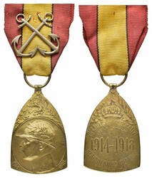 Belgien, Kriegs-Erinnerungsmedaille 1914-1918 (Médaille ...