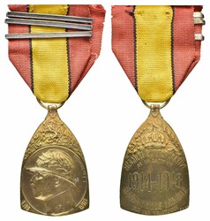 Belgien, Kriegs-Erinnerungsmedaille 1914-1918 (Médaille ...